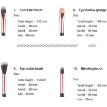 Load image into Gallery viewer, Marble Effect Make Up Brush Set freeshipping - Tyche Ace
