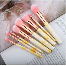 Load image into Gallery viewer, Marble Effect Make Up Brush Set freeshipping - Tyche Ace
