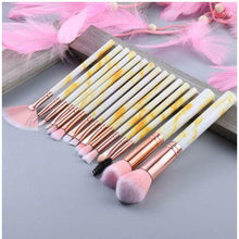 Load image into Gallery viewer, Marble Effect Make Up Brush Set freeshipping - Tyche Ace
