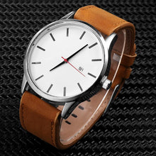 Load image into Gallery viewer, Men 2 Piece Set Quartz Casual Leather Wristband Watches freeshipping - Tyche Ace
