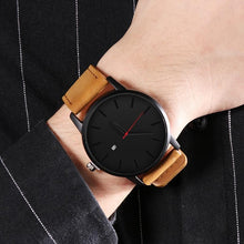 Load image into Gallery viewer, Men 2 Piece Set Quartz Casual Leather Wristband Watches freeshipping - Tyche Ace
