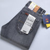 Men Business Casual Stretch Comfortable Straight Cut Denim Jeans Trousers freeshipping - Tyche Ace
