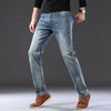 Men Business Casual Stretch Comfortable Straight Cut Denim Jeans Trousers freeshipping - Tyche Ace