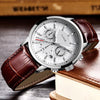 Men Chronograph Leather Wristband Quartz Watches freeshipping - Tyche Ace