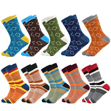 Load image into Gallery viewer, Men Cotton Colour Stripes Happy Socks freeshipping - Tyche Ace
