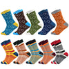 Men Cotton Colour Stripes Happy Socks freeshipping - Tyche Ace