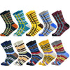 Men Cotton Colour Stripes Happy Socks freeshipping - Tyche Ace