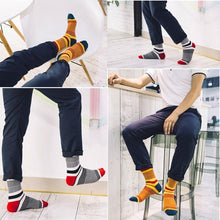 Load image into Gallery viewer, Men Cotton Colour Stripes Happy Socks freeshipping - Tyche Ace
