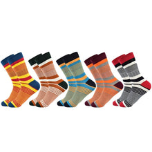 Load image into Gallery viewer, Men Cotton Colour Stripes Happy Socks freeshipping - Tyche Ace
