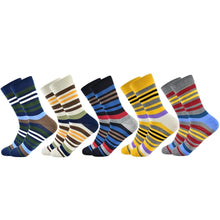 Load image into Gallery viewer, Men Cotton Colour Stripes Happy Socks freeshipping - Tyche Ace
