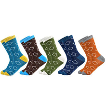 Load image into Gallery viewer, Men Cotton Colour Stripes Happy Socks freeshipping - Tyche Ace
