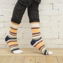 Load image into Gallery viewer, Men Cotton Colour Stripes Happy Socks freeshipping - Tyche Ace
