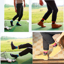 Load image into Gallery viewer, Men Cotton Diamond Pattern Happy Socks freeshipping - Tyche Ace
