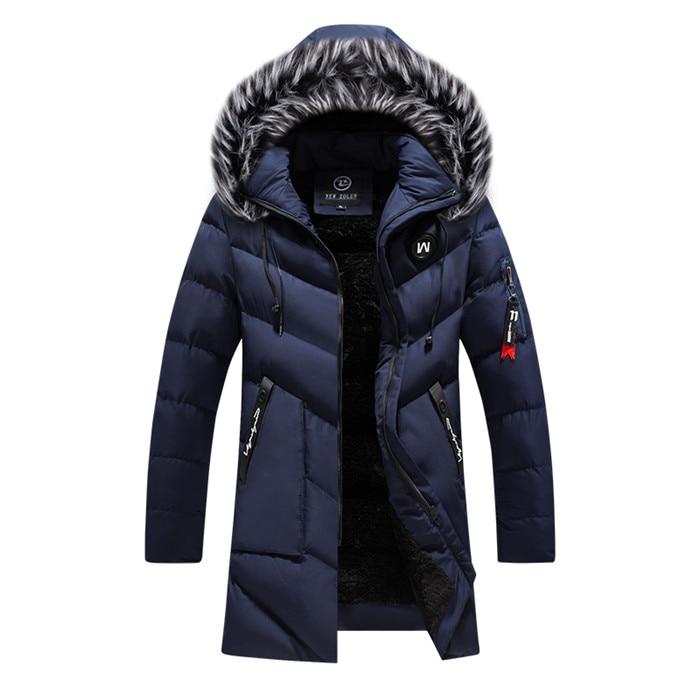 Men Cotton Multi-pocket Fur Hooded Warm Thick Windbreaker Overcoat freeshipping - Tyche Ace