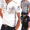 Men Cotton Print Design Short Sleeve T-shirt freeshipping - Tyche Ace