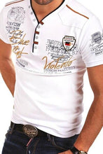 Load image into Gallery viewer, Men Cotton Print Design Short Sleeve T-shirt freeshipping - Tyche Ace

