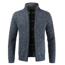 Load image into Gallery viewer, Men Cotton Warm Thick Slim Fit Stand Collar Zipper Jacket freeshipping - Tyche Ace
