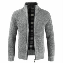 Load image into Gallery viewer, Men Cotton Warm Thick Slim Fit Stand Collar Zipper Jacket freeshipping - Tyche Ace
