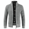 Men Cotton Warm Thick Slim Fit Stand Collar Zipper Jacket freeshipping - Tyche Ace