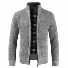 Load image into Gallery viewer, Men Cotton Warm Thick Slim Fit Stand Collar Zipper Jacket freeshipping - Tyche Ace
