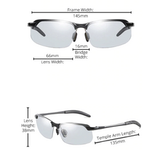 Load image into Gallery viewer, Men Intelligent Smart Photochromic Polarised Chameleon Night Vision Driving Glasses freeshipping - Tyche Ace
