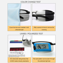 Load image into Gallery viewer, Men Intelligent Smart Photochromic Polarised Chameleon Night Vision Driving Glasses freeshipping - Tyche Ace
