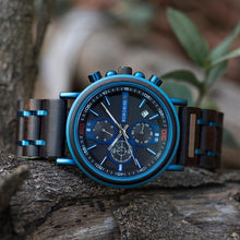 Load image into Gallery viewer, Men Luxury Customised Wooden Carved Watches freeshipping - Tyche Ace
