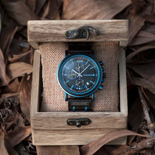 Load image into Gallery viewer, Men Luxury Customised Wooden Carved Watches freeshipping - Tyche Ace
