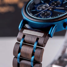 Load image into Gallery viewer, Men Luxury Customised Wooden Carved Watches freeshipping - Tyche Ace
