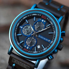 Load image into Gallery viewer, Men Luxury Customised Wooden Carved Watches freeshipping - Tyche Ace
