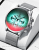 Men Military Style Stainless Steel Bright Coloured Glass Watches freeshipping - Tyche Ace