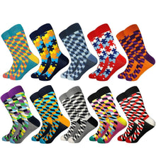 Load image into Gallery viewer, Plaid Design Colourful Happy Comfortable Socks For Men freeshipping - Tyche Ace
