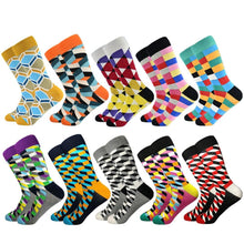 Load image into Gallery viewer, Plaid Design Colourful Happy Comfortable Socks For Men freeshipping - Tyche Ace
