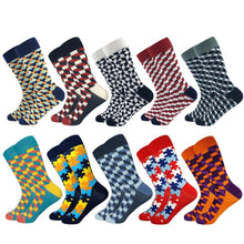 Load image into Gallery viewer, Plaid Design Colourful Happy Comfortable Socks For Men freeshipping - Tyche Ace
