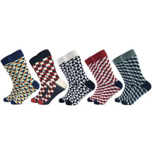 Load image into Gallery viewer, Plaid Design Colourful Happy Comfortable Socks For Men freeshipping - Tyche Ace
