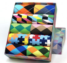 Load image into Gallery viewer, Plaid Design Colourful Happy Comfortable Socks For Men freeshipping - Tyche Ace
