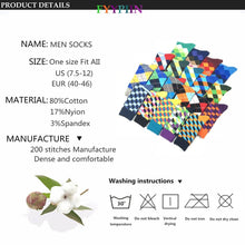 Load image into Gallery viewer, Plaid Design Colourful Happy Comfortable Socks For Men freeshipping - Tyche Ace
