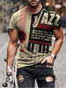 Men Printed Front Design Crew Neck Vintage Short Sleeve T Shirts freeshipping - Tyche Ace