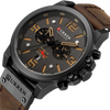 Men Quartz Military Genuine Leather Wrist Watches freeshipping - Tyche Ace