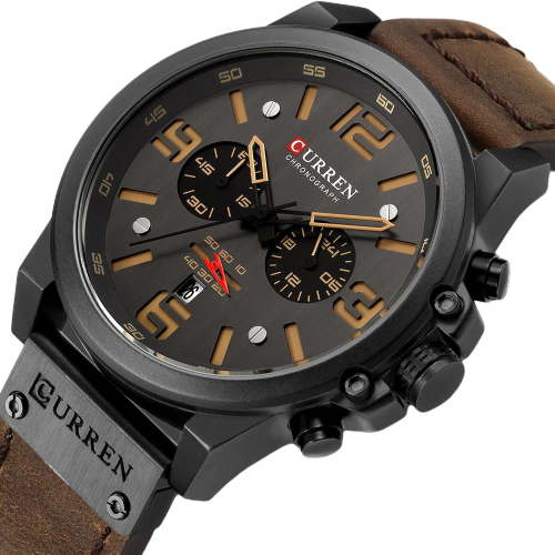 Men Quartz Military Genuine Leather Wrist Watches freeshipping - Tyche Ace