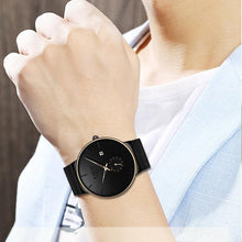 Load image into Gallery viewer, Men Quartz Minimalist Sleek Ultra-Thin Wristband Casual Watches freeshipping - Tyche Ace

