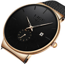 Load image into Gallery viewer, Men Quartz Minimalist Sleek Ultra-Thin Wristband Casual Watches freeshipping - Tyche Ace
