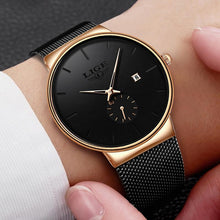 Load image into Gallery viewer, Men Quartz Minimalist Sleek Ultra-Thin Wristband Casual Watches freeshipping - Tyche Ace
