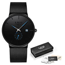 Load image into Gallery viewer, Men Quartz Minimalist Sleek Ultra-Thin Wristband Casual Watches freeshipping - Tyche Ace
