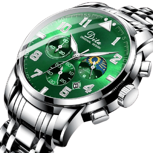 Men Stainless Steel Sports Chronograph Quartz Watches freeshipping - Tyche Ace