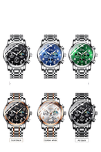 Load image into Gallery viewer, Men Stainless Steel Sports Chronograph Quartz Watches freeshipping - Tyche Ace
