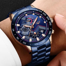 Load image into Gallery viewer, Men Stainless Steel Top Brand Luxury Sports Quartz Watches freeshipping - Tyche Ace
