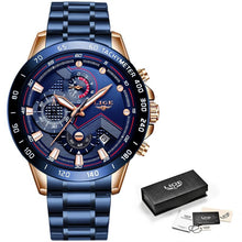 Load image into Gallery viewer, Men Stainless Steel Top Brand Luxury Sports Quartz Watches freeshipping - Tyche Ace

