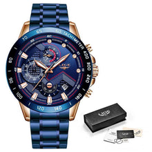 Load image into Gallery viewer, Men Stainless Steel Top Brand Luxury Sports Quartz Watches freeshipping - Tyche Ace
