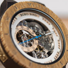 Load image into Gallery viewer, Men Unique Wooden Mechanical Wrist Watches freeshipping - Tyche Ace
